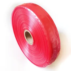 5CMX5/10Meters Casings for Sausage Shell Food Grade Hot Dog Plastic Inedible Casing Wide Tranparent Red Color Ham Kitchen Tools