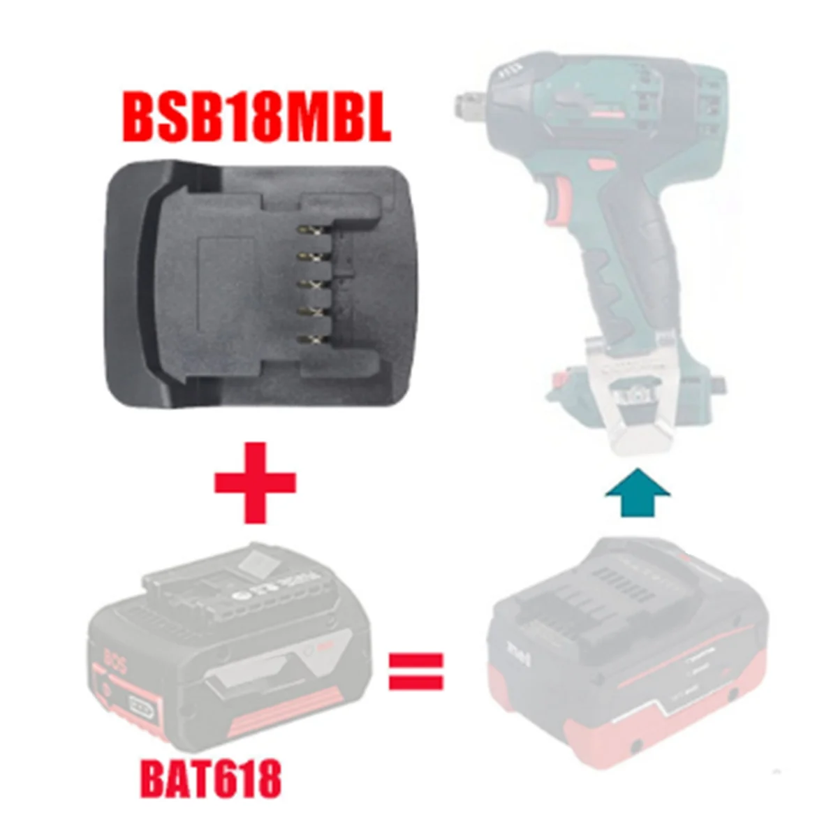 

ABNJ Adapter Converter BSB18MBL,Battery Base Adapter,BSB18MBL Battery Base