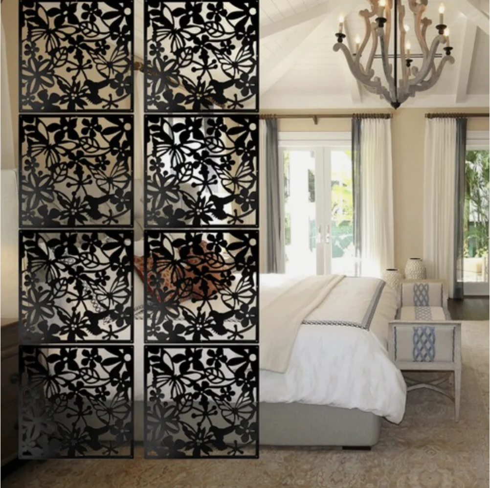 Hanging Room Divider Made of PVC Panels Screen, Room Divider for Decorating Living Room, Dining Room, Sitting Room, Office
