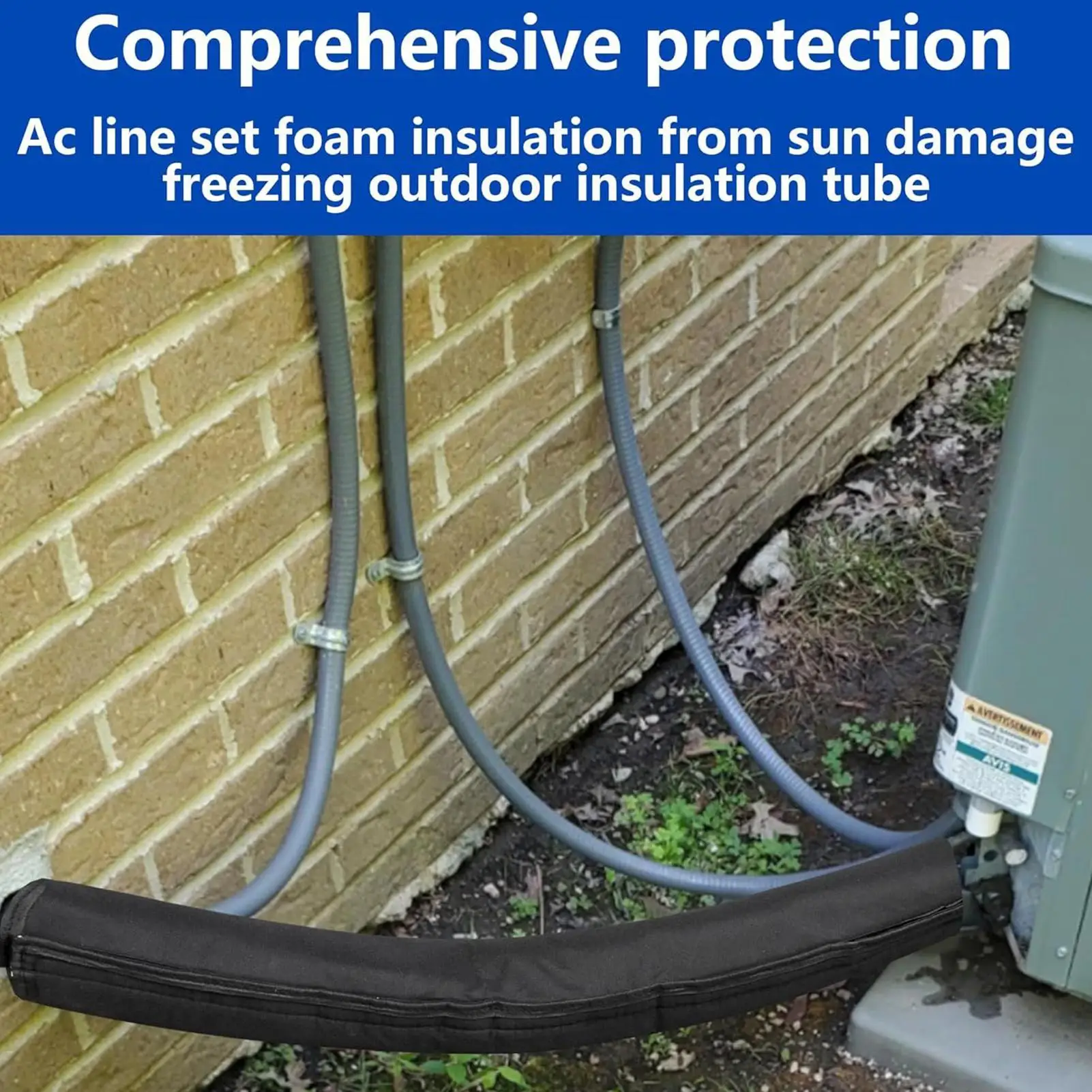 ثلاث طبقات HVAC أنبوب نحاسي سترة عازلة مكيف الهواء خرطوم العادم ظلة أكسفورد القماش المحمولة غطاء غبار العزل