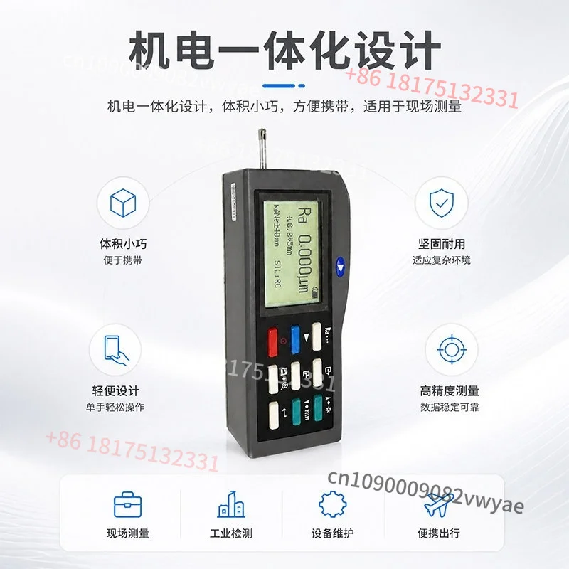 3200 Roughness Meter Portable High Precision Inductive Sensor LCD Screen Finish Meter