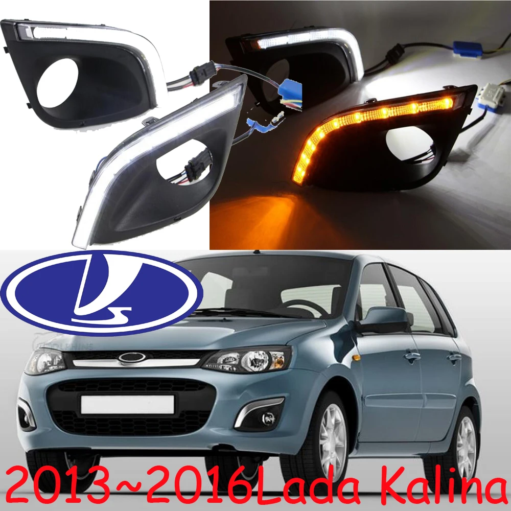 

Car-styling,LADA Kalina daytime light,2013~2016,chrome,LED,Free ship!2pcs,LADA Kalina fog light,car-covers,Samara,Signet,Kalina