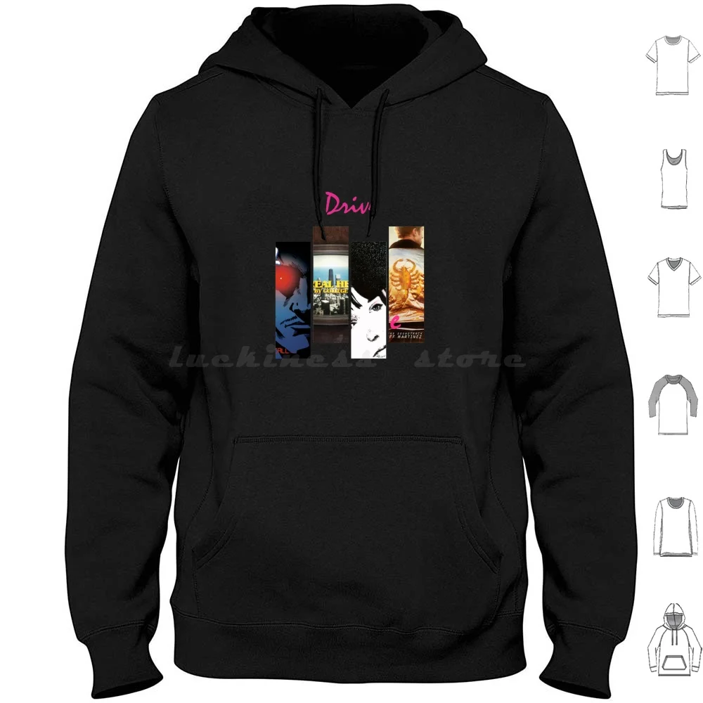 Drive Discography Hoodies Long Sleeve Drive 2011 Film Movie Ryan Gosling Cinema Gosling Nicolas Winding Refn Ryan