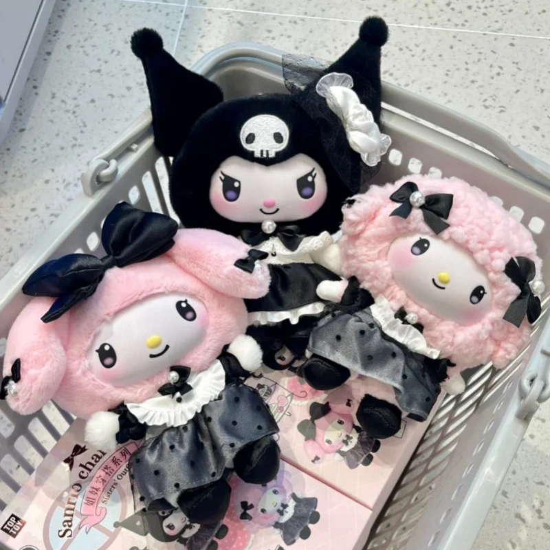

Серия одеваний Sanrio Sisters, плюшевые слепые коробки ручной работы, милый подарок на день рождения для девочек, креативные украшения, настольная загадочная коробка