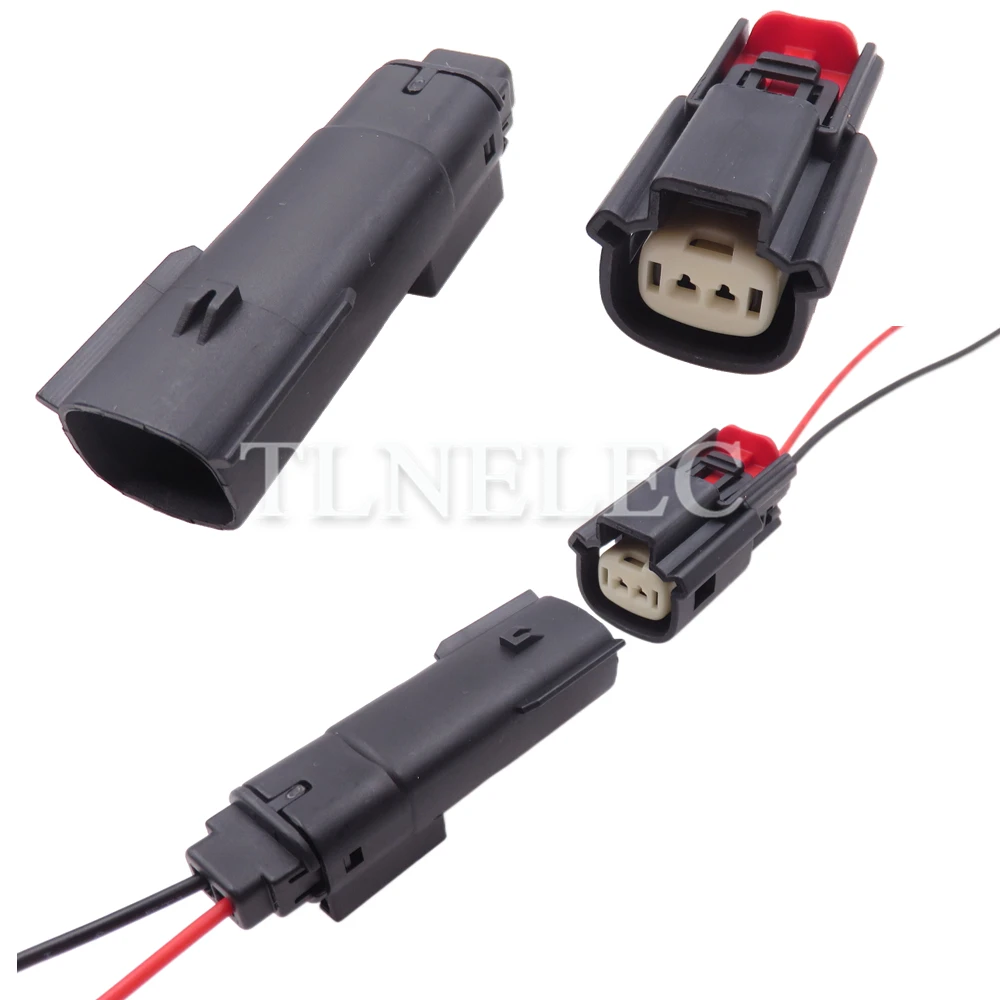 2 Pin Way ไฟท้ายไฟฟ้าตัวเชื่อมต่อสายไฟชายหญิงสายไฟซ็อกเก็ตสำหรับ Buick 33471-0201 33481-0201