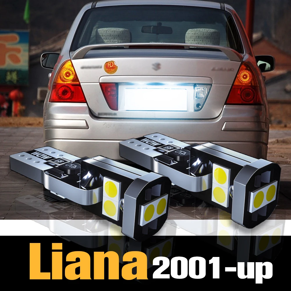 

2x Canbus LED License Plate Light Lamp Accessories For Suzuki Liana 2001-2021 2009 2010 2011 2012 2013 2014 2015 2016 2017 2018