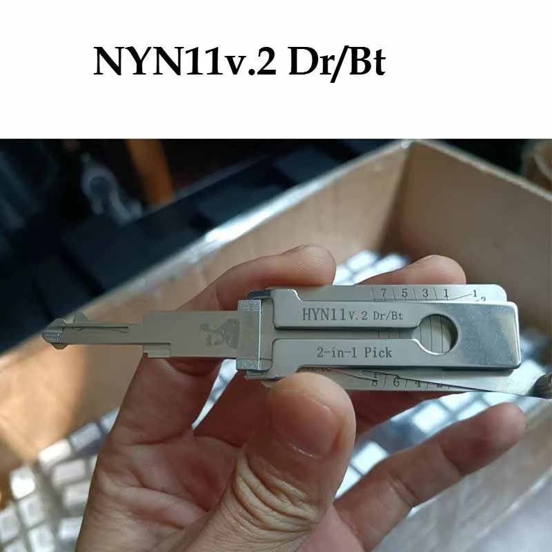 1 قطعة لنيسان Lishi 2 في 1 NSN14 NSN11 NYN11 اختيار وخطاف الأقفال أداة مفتاح الباب فك أقفال السيارات مجموعة كاملة Ganzua Lishi