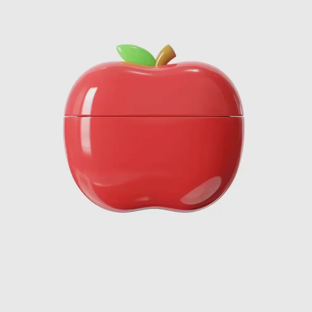 

Красный/зеленый/желтый чехол для наушников с фруктовой тематикой, устойчивый к падениям, Kawaii, дизайн из смолы, индивидуальный чехол для Airpodspro12/Airpods 3/4, подарок