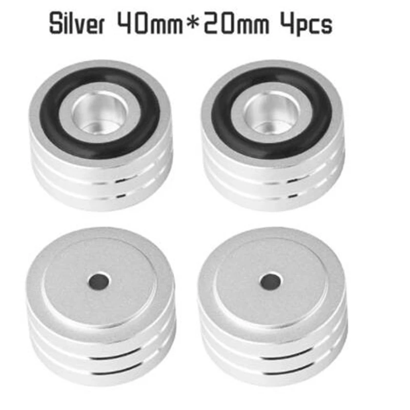 

4pcs hifi aluminum alloy shock absorber foot pad Audio amplifier mixer shock absorber anti slip foot pad