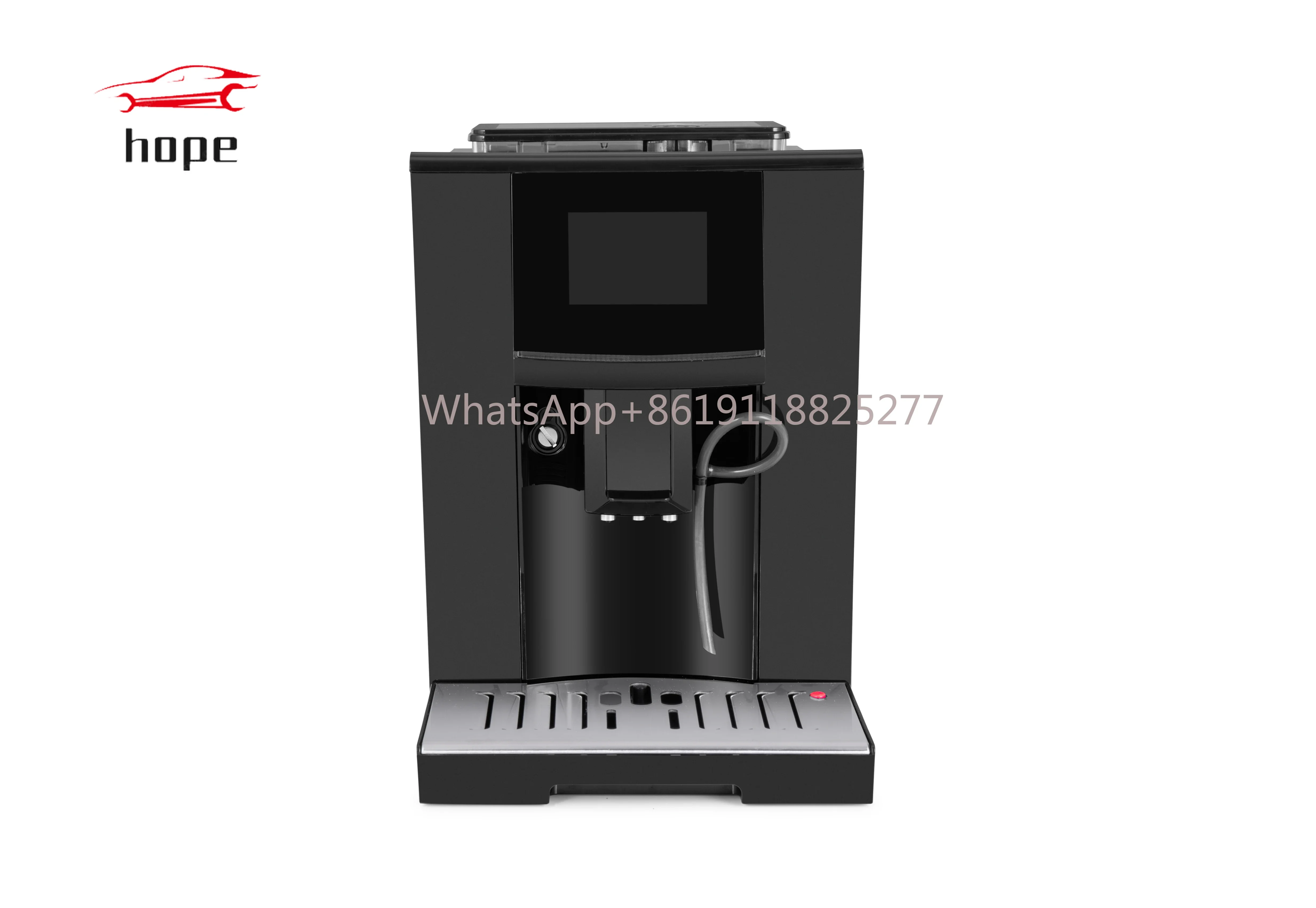 Touch Screen Coffee Bean Powder Brewing Milk Foam Black  Cappuccino Latte Espresso Fully Automatic  Coffee Maker  Machine