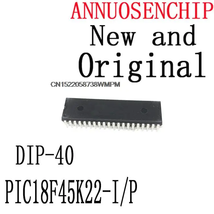 2PCS PIC18F45K22 DIP-40 IC In stock! PIC18F45K22-I/P