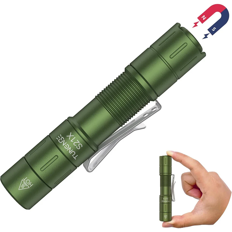 tunenge-s21x-mini-edc-flashlight-rechargeable-with-clip-880-lumens-super-bright-aa-pocket-flashlight-for-emergency-outdoor
