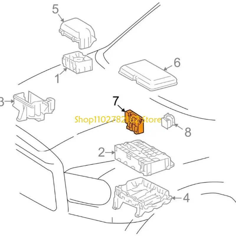 

Блок предохранителей главного генератора 547B в сборе, 180 А, первичный 82620-0C030 для автомобилей