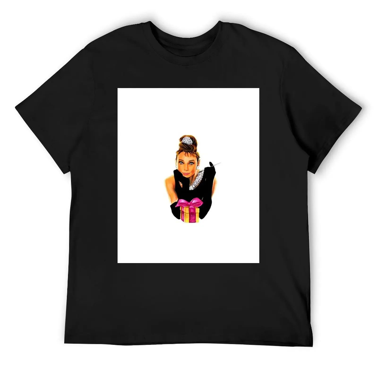 

Audrey Hepburn as Holly Golightly T-Shirt shirts graphic tee cheap stuff cute clothes designer t shirt men