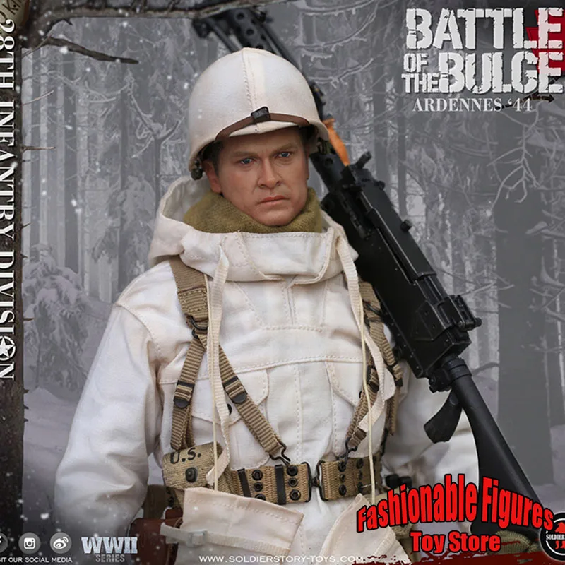 

Soldierstory Ss111 1/6 Scale Soldier Machine Gunner U.S. Army 28Th Infantry Division Ardennes 1944 Full Set 12Inch Action Figure