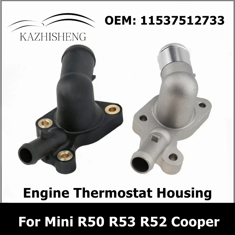 

11537512733 Plastic or Aluminum Engine Thermostat Housing for Mini R50 R53 R52 Cooper 2001-2008 Coolant Water Flange