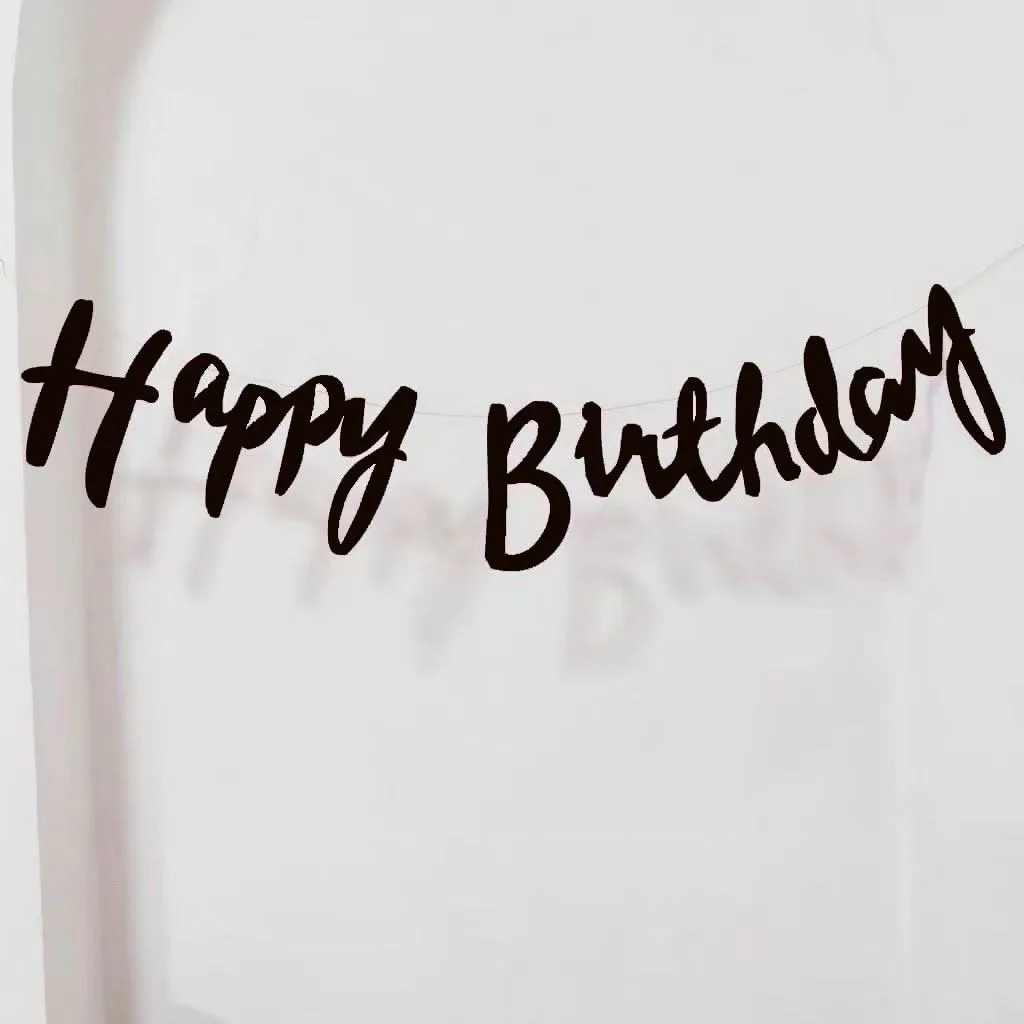 NEUE Happy Birthday Banner Wimpelkette Partydekoration Kinderdeko Kinderschmuck Baby Bunte Mädchen Jungen Partyzubehör – Detail 5