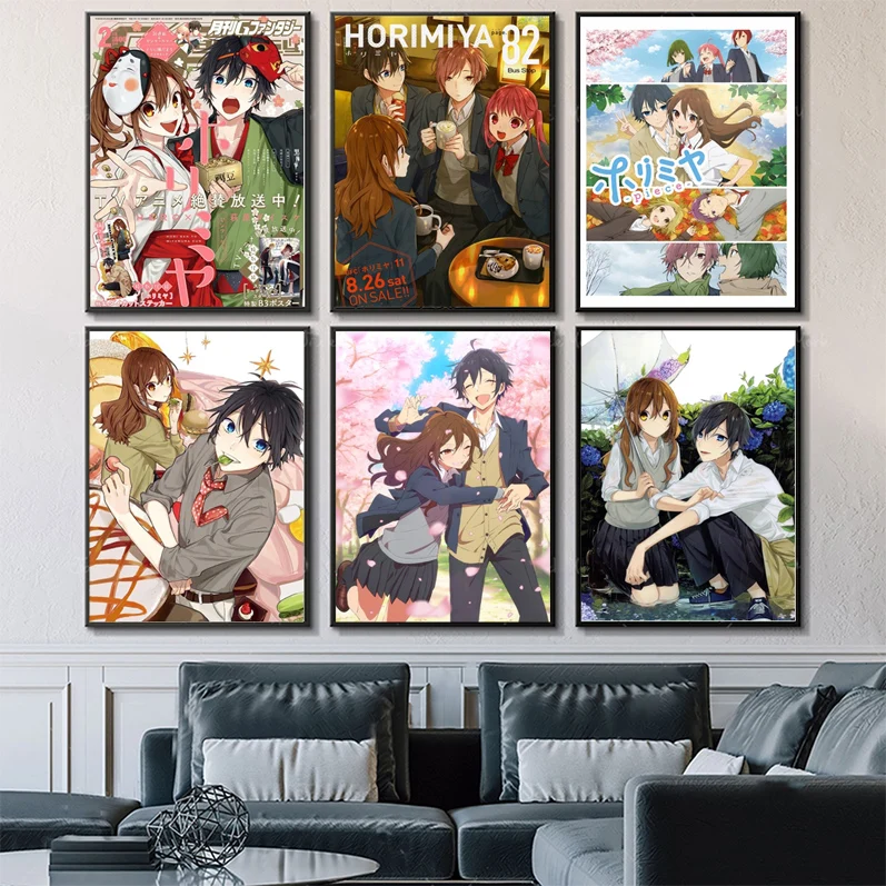 Japanese Anime Horimiya Poster Anime Posters Sticky HD Quality Poster Wall Art Painting Study Wall Decor