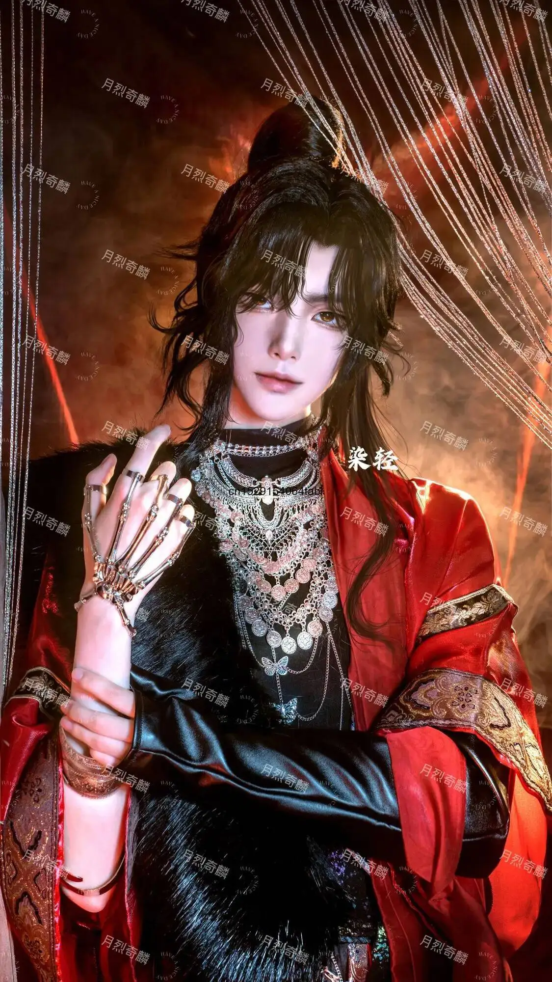 

Аниме Heaven Officials Blessing Chinese TV Tian Guan Ci Fu Hua Cheng Косплей Костюм Hanfu Полный комплект аниме одежда Хэллоуин