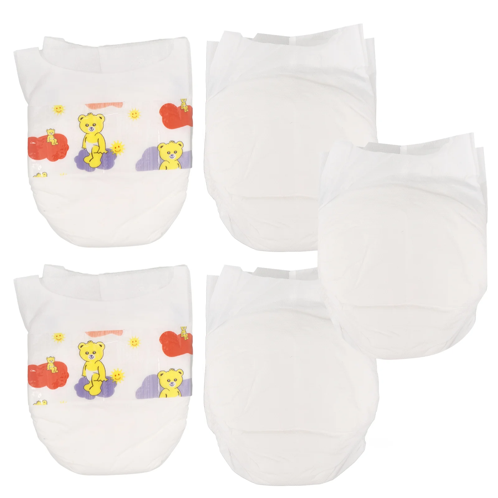 5 Pcs Diapers Toys Reborn Baby Accessories Dolls 1800X1200X100CM Stuff for Reusable