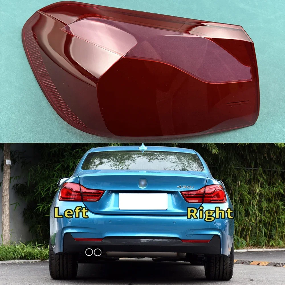 For BMW 4 Series M4 2017-2020 Car Accessories Rear Outer Taillight Shell Tail Lamp Cover Turn Signal Stop Light Mask Plexiglass