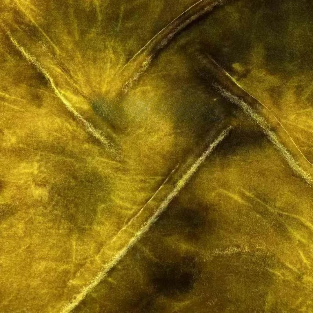 

4Colors Available140CM Wide Irregular Dyed Silk Fabric for Spring Autumn Jacket Dress Skirt Pants Vest DIY Sewing Material R1986