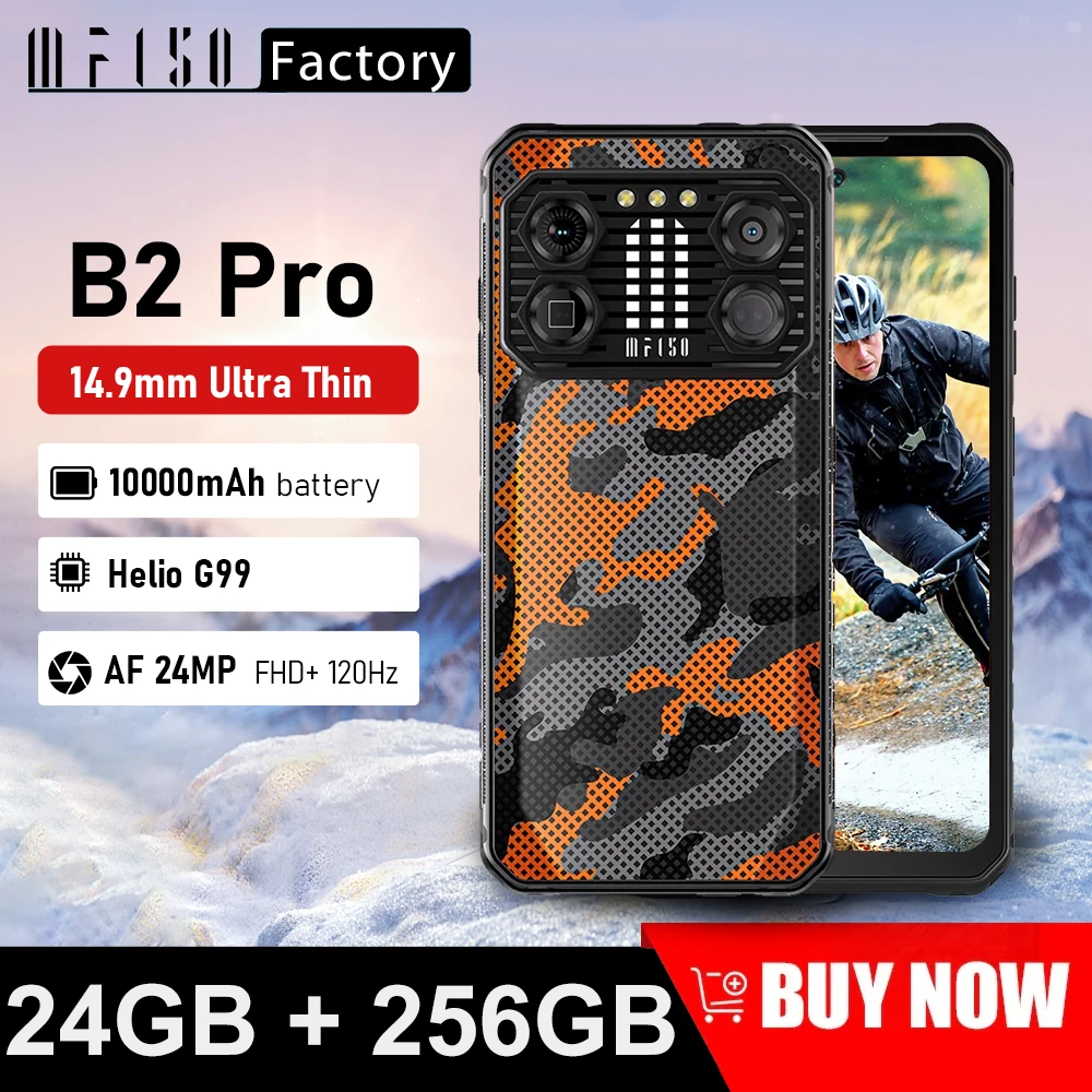 IIIF150 B2 Pro 24GB(12+12) 256GB 108MP Camera 6.8'' Screen Ultra-Thin Rugged 10000mAh Rugged Machine G99 120Hz