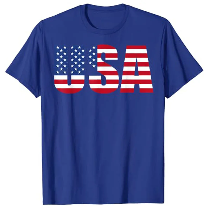 USA Patriotic American Flag For Men Women Kids Boys Girls US T-Shirt