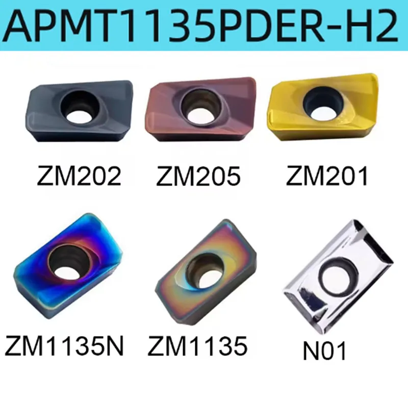 

10PCS APMT1135PDER-H2 APMT1135PDER H2 Carbide Insert Shoulder Milling Inserts Tools CNC Indexable Milling Cutter Cutting Tool