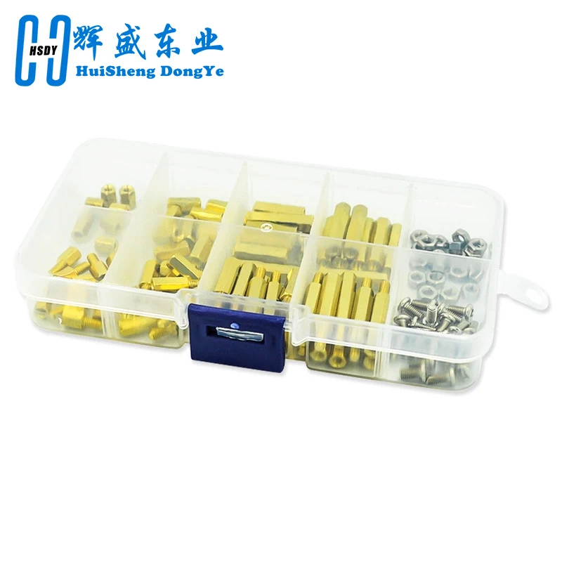 120pcs M3 Male Female Brass Hex Column Standoff Support Spacer Pillar M3 Screw Nut For PCB Board