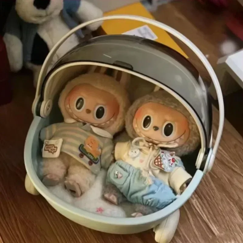 Labubu Baby Stroller Storage Box Mokoko Doll Decor Space Module Sleep Cradle Cart Dolls Bed Furniture Accessories For Playsets image 4