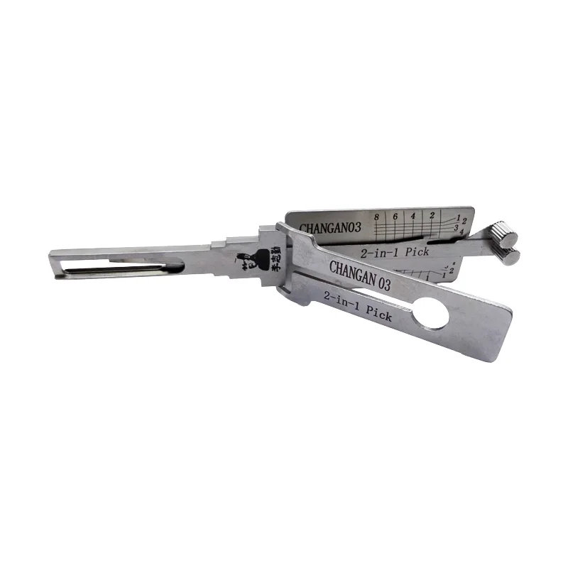 Lishi 2 in 1 CHANGAN03 Lock Pick Decoder Ignition Car Door Open for CHANGAN Deep Blue Chery Ice Cream Vertical Milling
