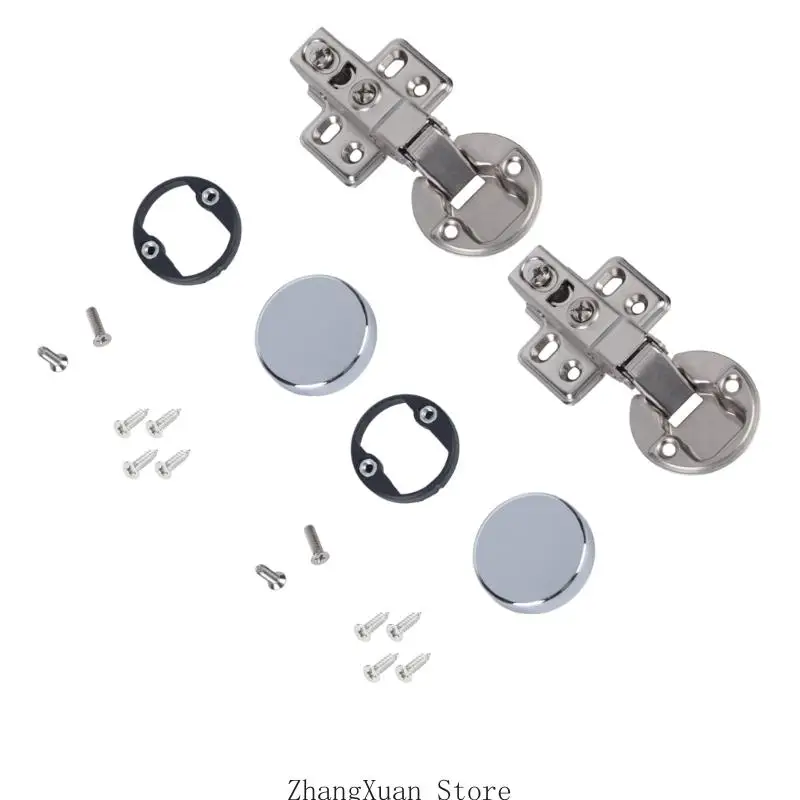 Badezimmer-Glastürscharnier mit hydraulischer Dämpfung und 35 mm Topf 3XUF – Detail 5