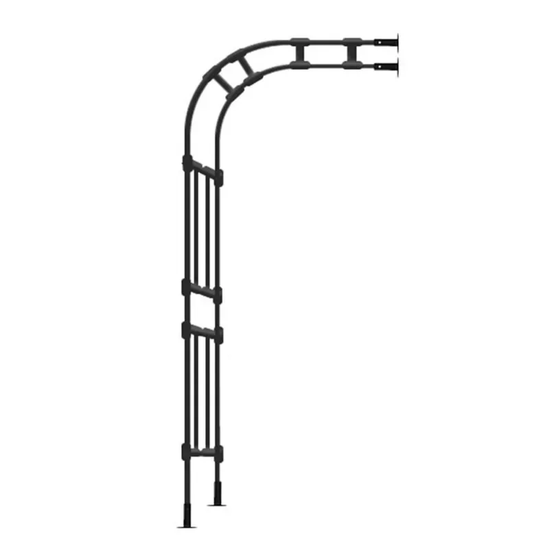 Support de fleurs demi-arc pour le jardinage, support de vigne grimpante pour roses, étagère de raisin pour villa de jardin, support de fleurs demi-arc contre le mur