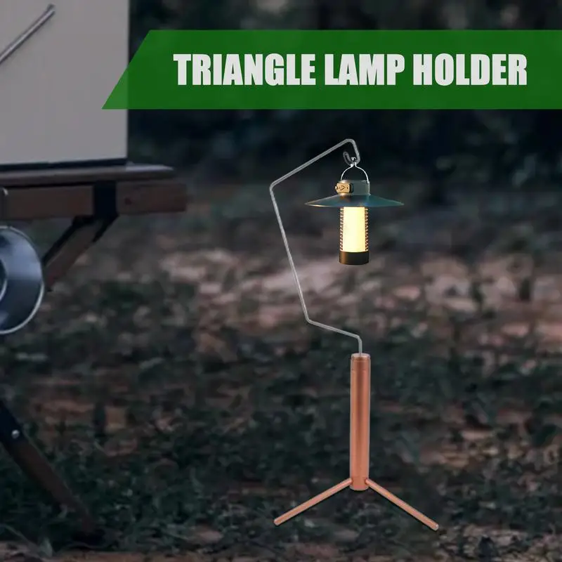 Light Stand Tripod Metal Hangings Lamp Stand Camping Light Support Hanger Camping Light Holder Lantern Holder With Conversion