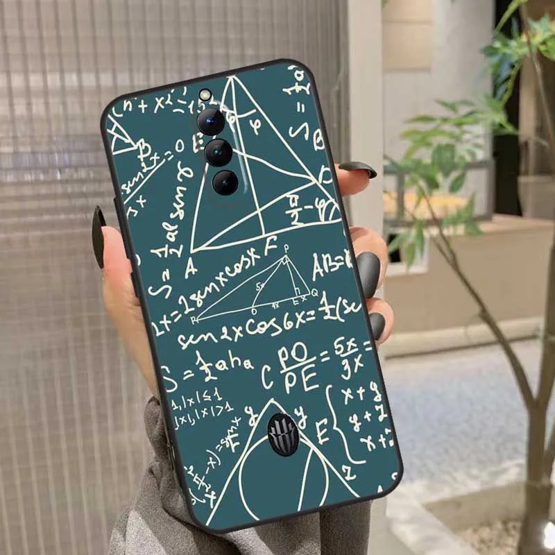 حافظة علمية مضحكة للرياضيات من E mc2 لهاتف ZTE Nubia RedMagic 10 Air 5G 6 7 6S 7S Pro RedMagic 9S 8s 10S 8 9 10 Pro Plus #6