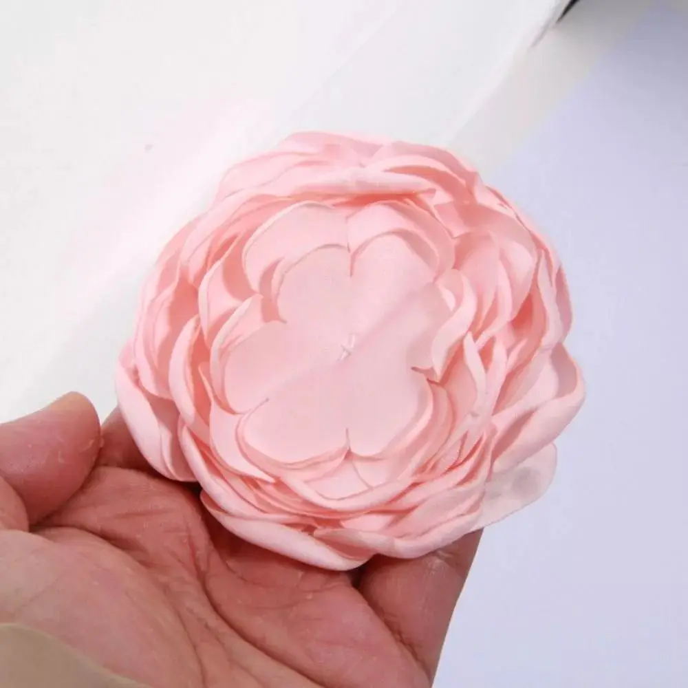 5PCS Polyester Rose Cloth Patch Multipurpose Handmade 3D Cloth Applique Retro DIY Apparel Headwear Accessories