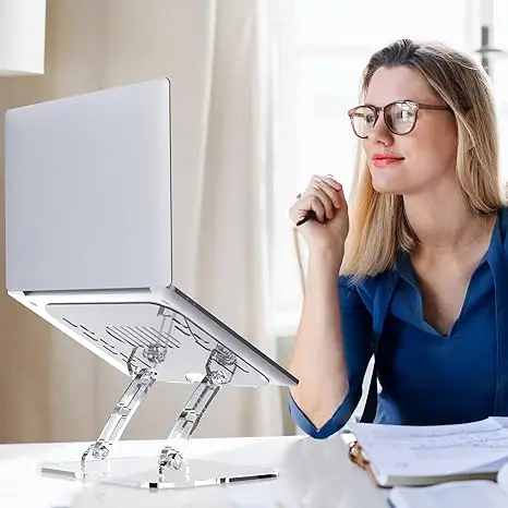 

Portable Ergonomic Computer Stand For Laptop, Compatible With 10 To 15.6 Inches Notebook Computers