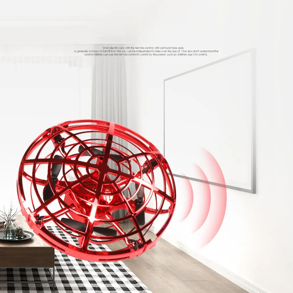 Mini elicottero UFO RC Drone aereo a rilevamento manuale a infrarossi modello elettronico Quadcopter flayaball piccoli giocattoli per droni per bambini