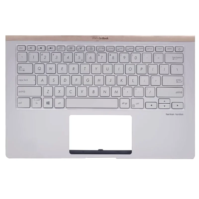 New Original For ASUS ZenBOOK Deluxe 13 UX333 U3300FN U3300F Laptop Palmrest Upper Case With Backlight US Keyboard Replace Cover