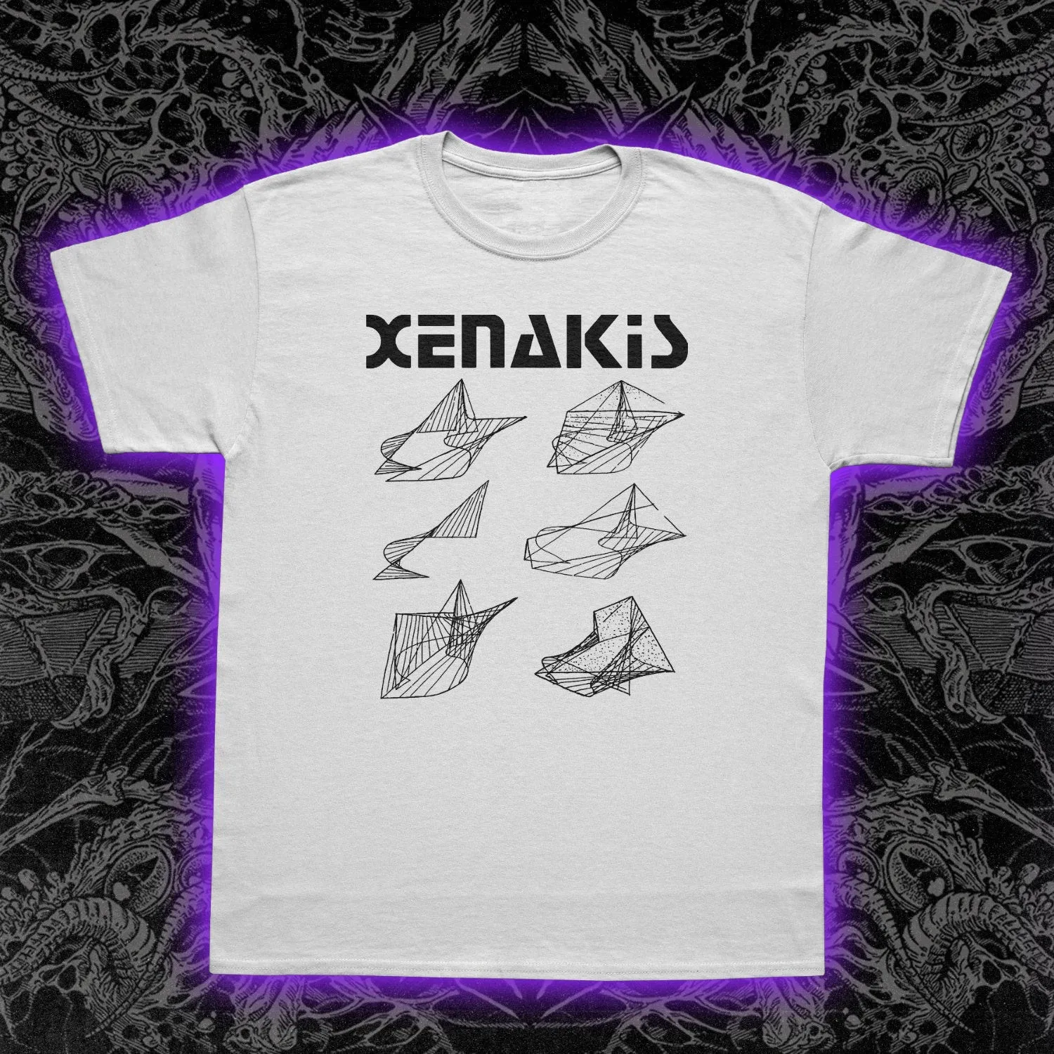 Iannis Xenakis T-Shirt Avant-Garde Experimental Classical Electronic Music S-5XL