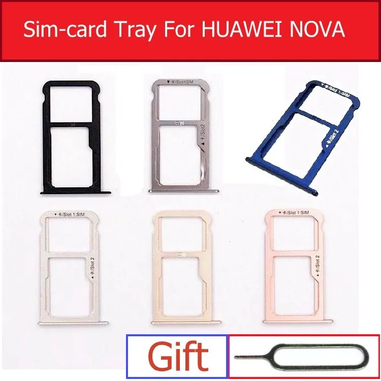 

Sim & Card Tray Holder For Huawei NOVA CAN-L01 L02 L03 L11 L12 L13 Memory & SIM Card Connector adapter Replacement