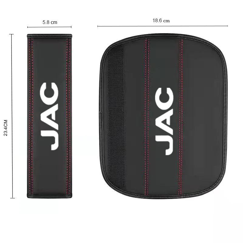 For JAC Refine J3 J2 S5 A5 J5 J6 J4 Vapour S2 T8 1pc Cowhide Car Interior Seat Belt Protector Cover For car Accessories