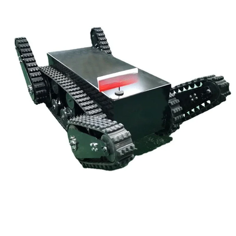 Swing arm crawler electric crawler chassis climbing stairs disaster relief search and rescue robot crawler chassis assembly