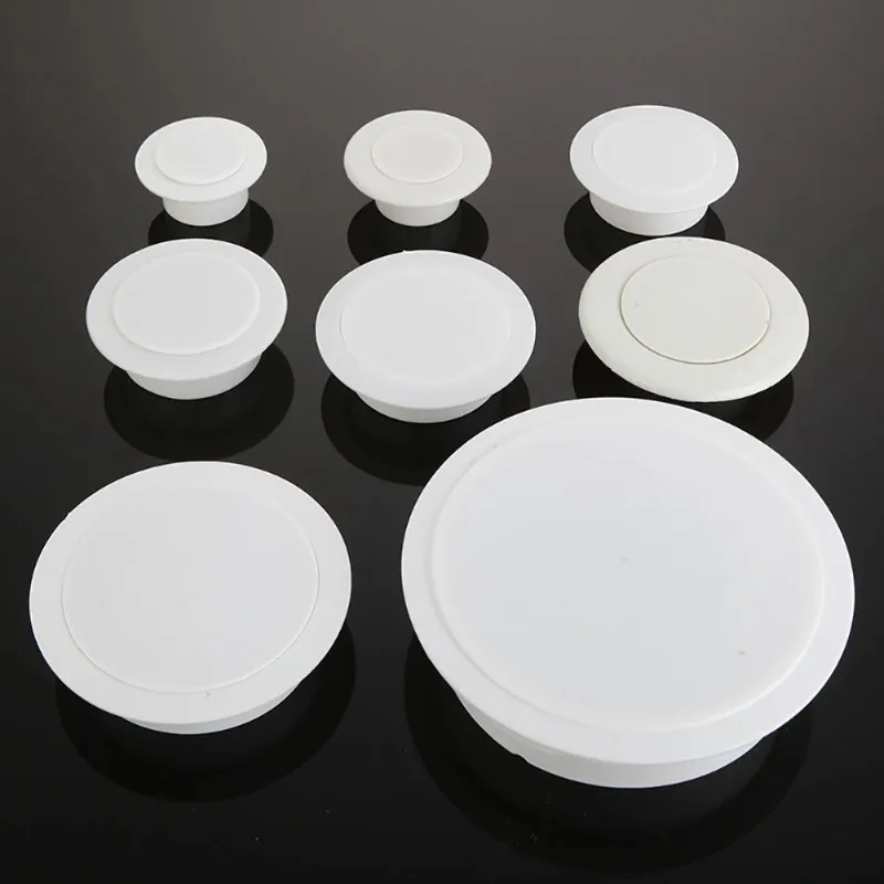 Separable Wall Hole Decorative Cover Protective Vents Decor Cap PP Plastic Plug 40 50 60 70 80 100mm Junction Box Outlet Cover