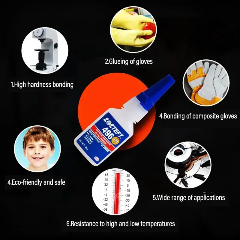 401 Instant Drying Adhesive 403/406/460/495/496 Strong Adhesive Low Whitening Odorless Fast Dryings Universal Adhesive 20g Glues