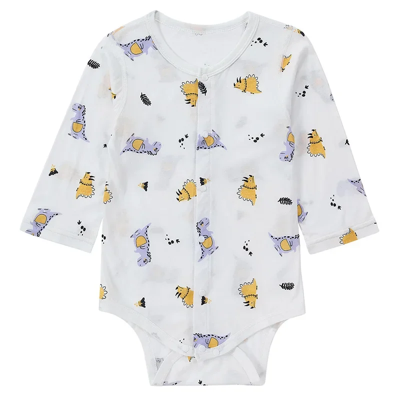

2024 Summer Lightweight and Breathable New Cartoon Children's Newborn Bamboo Fiber Jumpsuit Baby Boneless