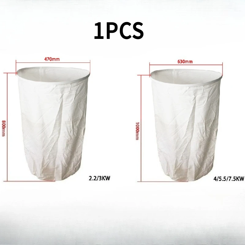 1PCS 470/630mm Cloth Bag Industrial Woodworking Dust Collector filter bag for Vacuum Cleaner Wood Duster Filter Bags Accessories