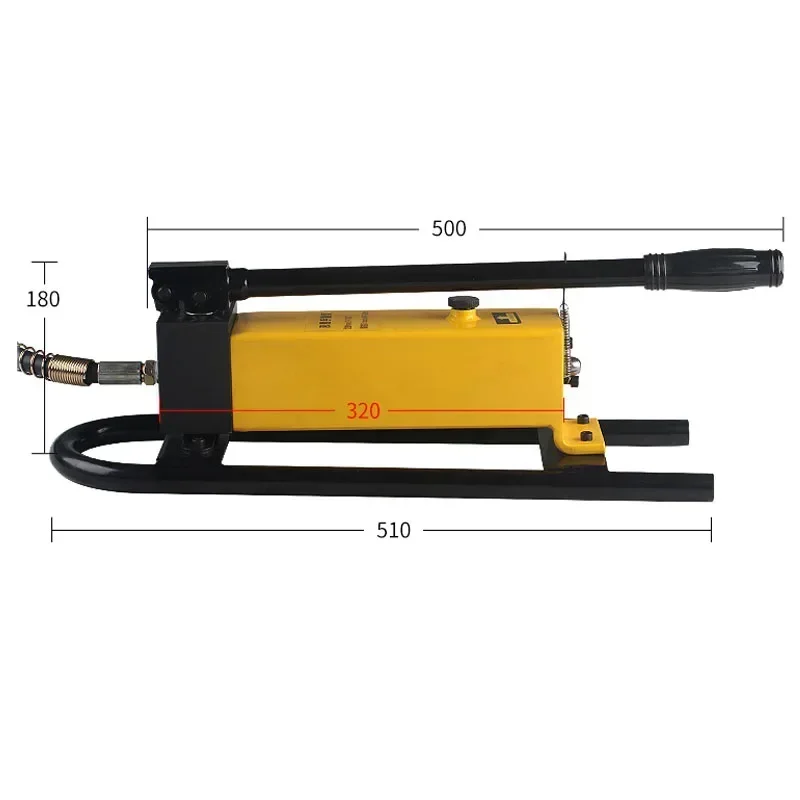 1pc Hydraulic Small Portable Large Oil Storage Pressure Reducing Hydraulic Pump With Anti-Vibration Oil Inject