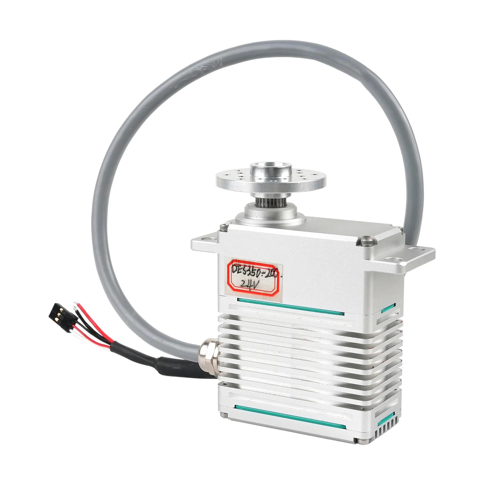 Dsservo IP67 Waterproof 350KG.CM 12V/24V 477g CNC Digital Brushless PWM Servo DES350 High Torque Servo Steel Gear UAV Metal Horn view 5